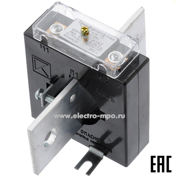 Т3950. Трансформатор тока Т-0,66-600/5-0,5-5ВА с шиной (ЭЛТИ Кострома)