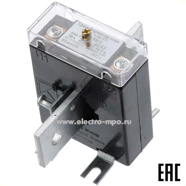 Т3949. Трансформатор тока Т-0,66-400/5-0,5-5ВА с шиной (ЭЛТИ Кострома)