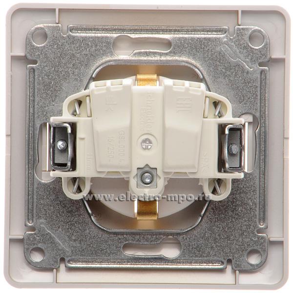 Розетка Glossa GSL000442 \"евр\" с/п титан (Schneider Electric)