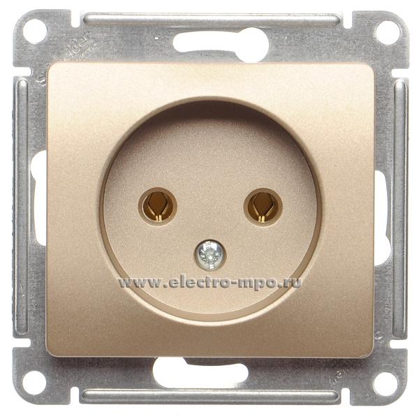 Ю1074. Механизм Glossa GSL000441 розетки с/п титан (Systeme Electric)
