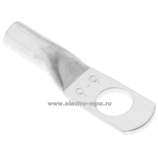 Г8751. Наконечник 58650 ТМЛ (DIN) 6-6-3,8 медный 6мм2 луженый под опрессовку (КВТ Калуга)