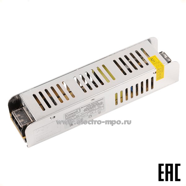 С10. Блок питания 514300 GDLI-S-100-IP20-12 компактный к светод. ленте 220В/12В пост. тока 100Вт (Genera