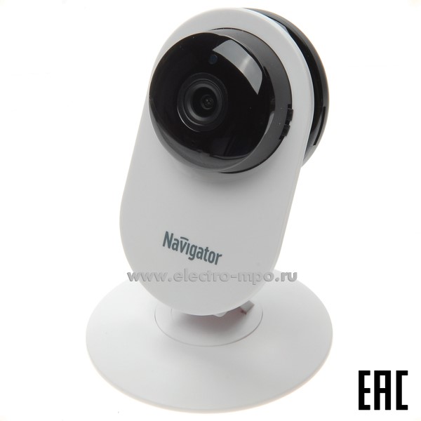 Ю8592. Камера 14547 NSH-CAM-02-IP20-WiFi угол обзора 130 градусов IP20 с управлением по Wi-Fi (Navigator)