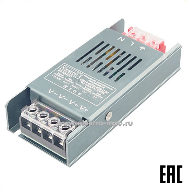 С10. Блок питания 519148 GDLI-S-60-IP20-PRO-12 SG компактный к светод. ленте 220В/12В пост. тока 60Вт