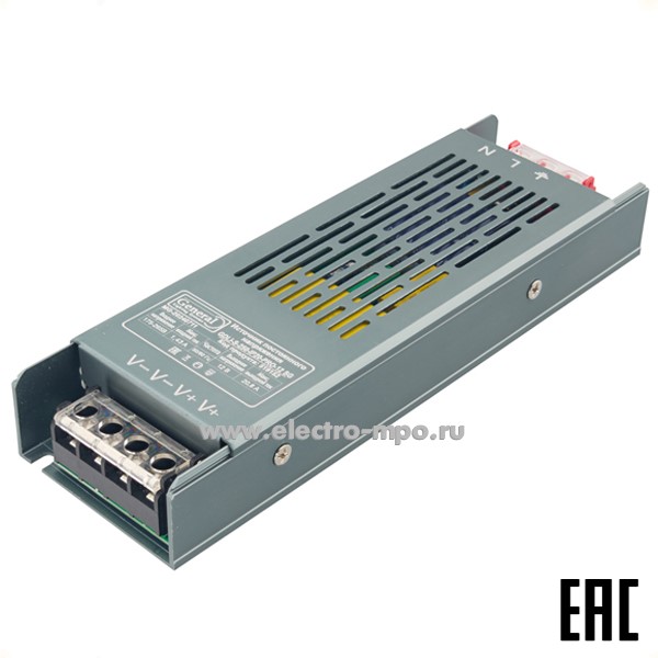 С10. Блок питания 519152 GDLI-S-250-IP20-PRO-12 SG компактный к светод. ленте 220В/12В пост. тока 250Вт