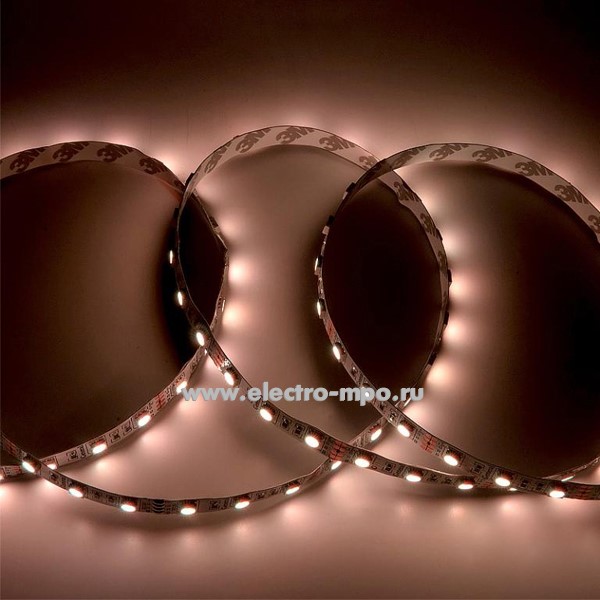 С10. Лента светодиодная 5038 GLS-5050-60-14.4-12-IP20-RGB Standard 72Вт цветная 12В 5м (General)