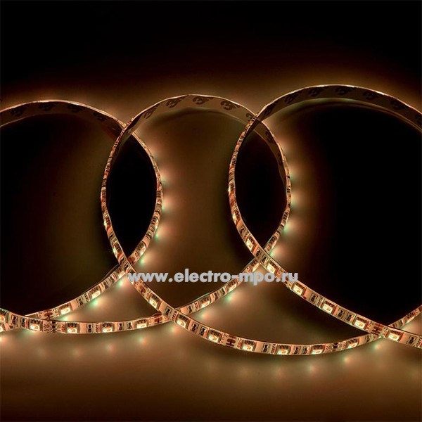 С10. Лента светодиодная 5039 GLS-5050-60-14.4-12-IP65-RGB Standard 72Вт цветная 12В 5м (General)