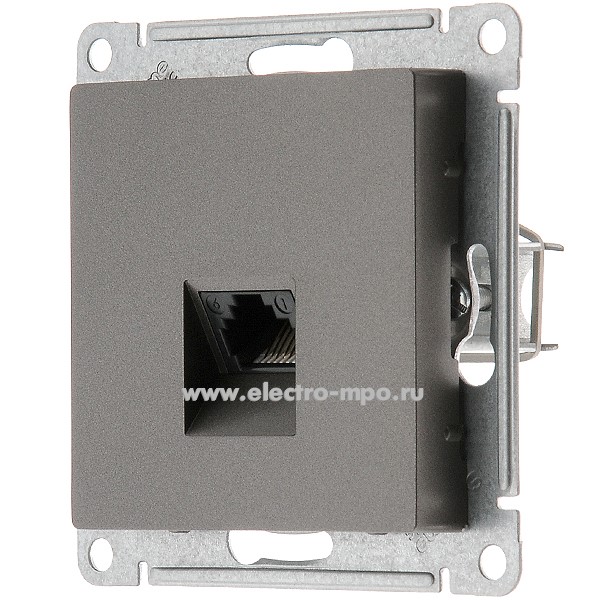 Ю4215. Механизм AtlasDesign ATN000681 розетки телефонной RJ11 с/п мокко (Systeme Electric)