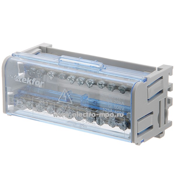 51535.Э1535 Блок шин 06-09-002 2 полюса 125А 2 шины по 11 присоединений (Tekfor Москва)