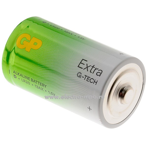 С6502. Элемент питания 13AXA21-2CRSBC2 Extra G-Tech LR20 (D) 1,5В 16,8 А/ч алкалиновый (GP)
