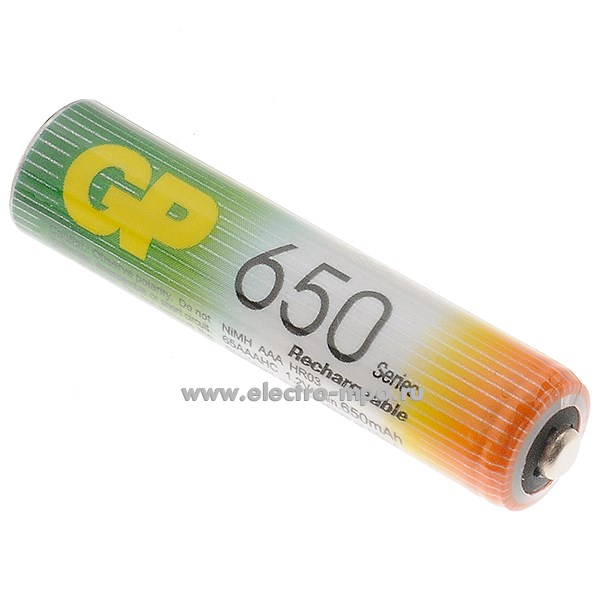 С6546. Аккумулятор 65AAAHCRGY-2CRCB2 ReEnergy HR03(AAA) 1,2В 650 мА/ч никель-металлгидридный Ni/Mh (GP)