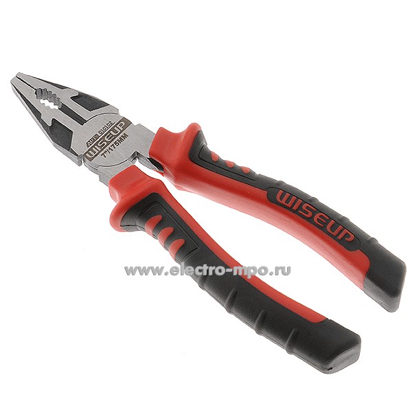 И1541. Плоскогубцы 010102 комбинированные 180мм (Wiseup, Китай)