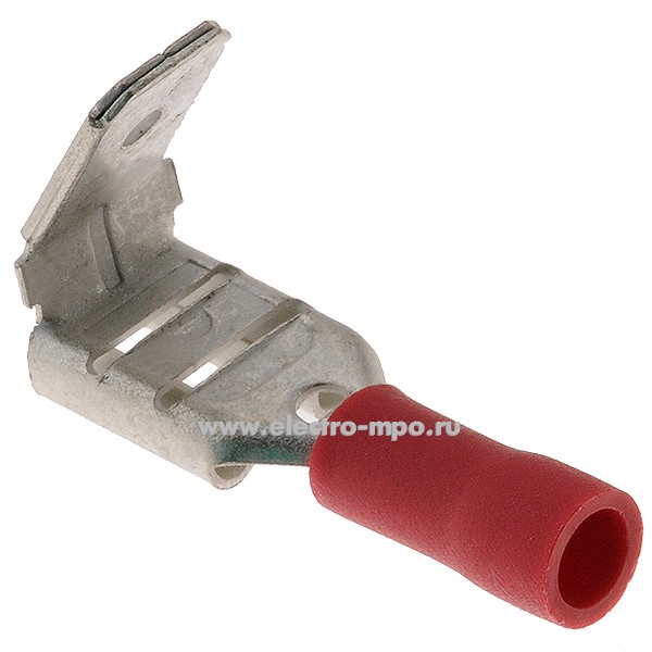 Г97. Разъем 48866 плоский РПИ-О 1,5-(6,3) латунный изолированный "мама" 0,5-1,5мм2, ПВХ (КВТ)