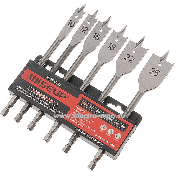 И8146. Набор 103201 перьевых сверл (Wiseup, Китай)