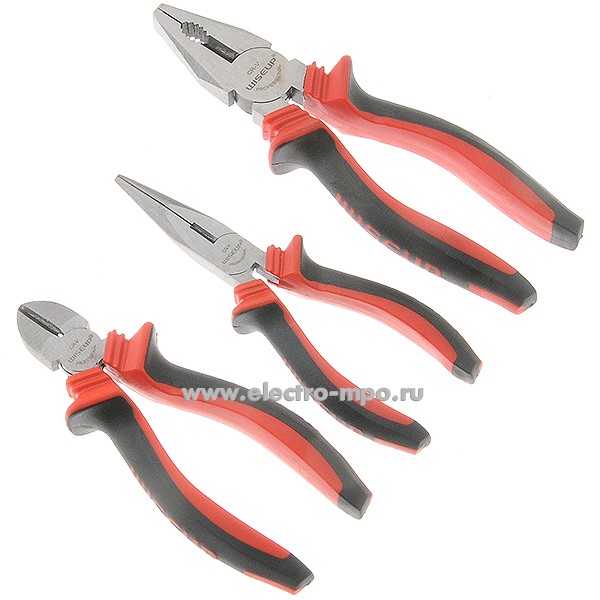 И3059. Набор 012001 губцевого инструмента 3 предмета (Wiseup, Китай)