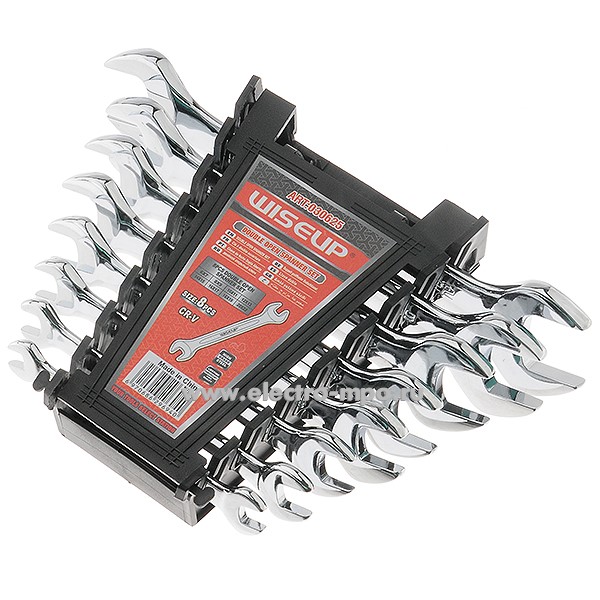 И3070. Набор 030625 гаечных ключей 8 предметов (6-22) (Wiseup, Китай)
