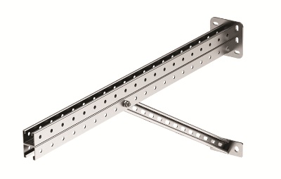 М98. Консоль BBS4100HDZ для тяжелых нагрузок 1000 мм с  укосиной, горячеоцинкованная (ДКС)