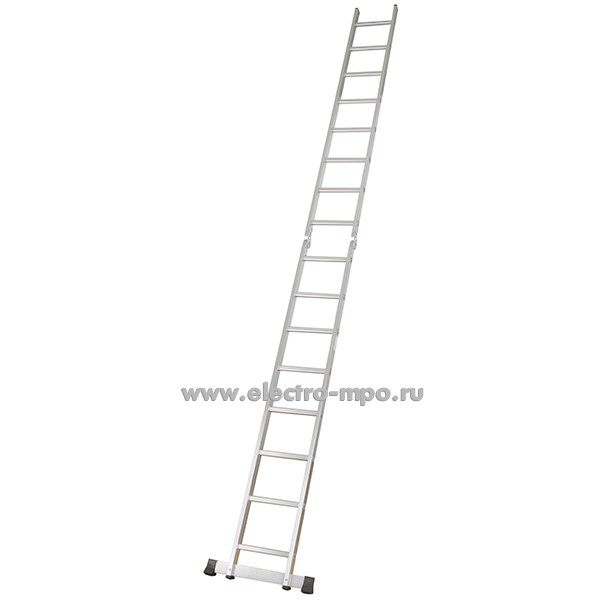 В6137. Лестница-трансформер JD-А208 алюминиевая с шарниром 2х8 ступеней (Jiudeng)