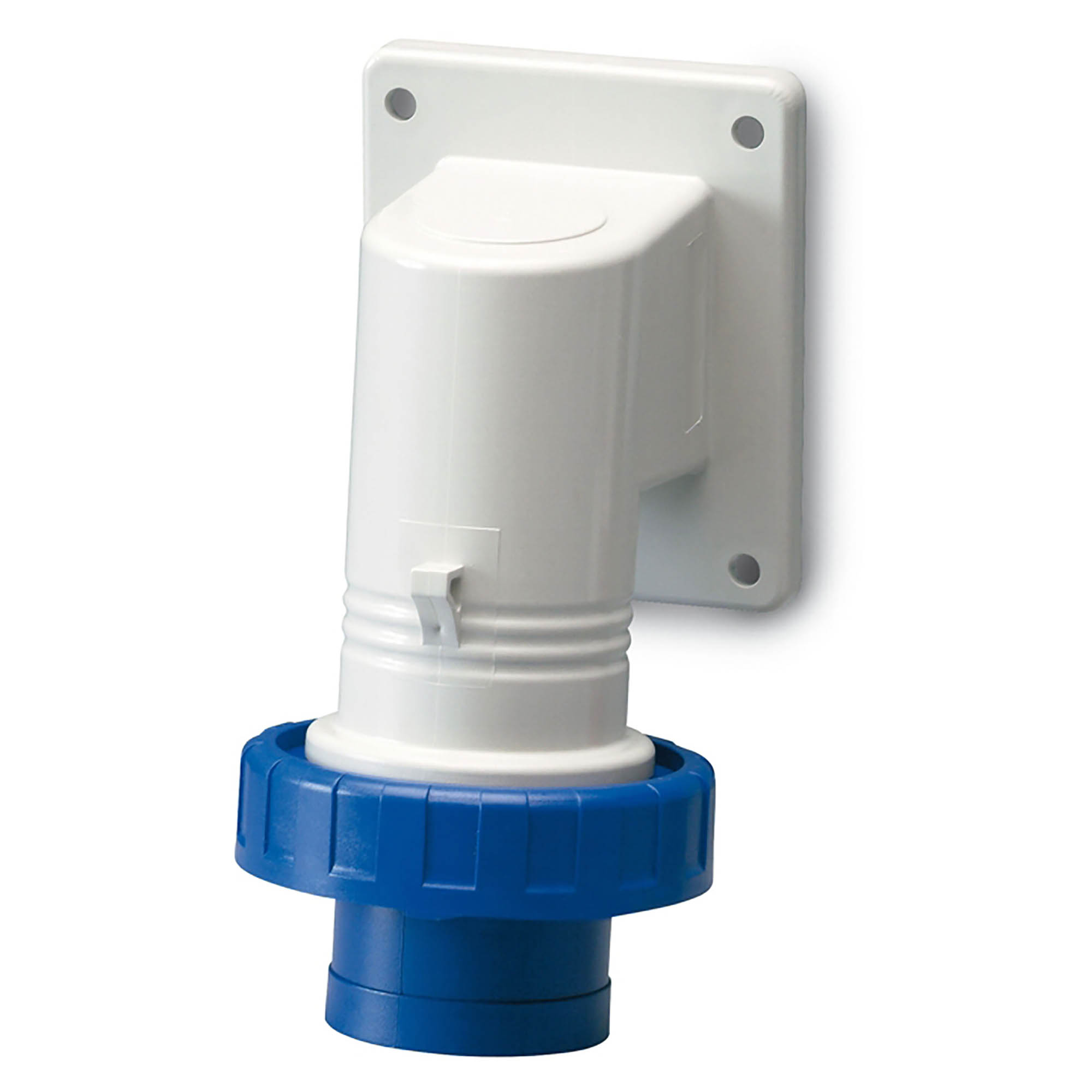 Р57. Вилка DIS2471693 панельная с наклоном IP67 16А 2P+E 250В (ДКС)