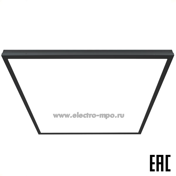 С18. Светильник 51337 AL2117 40Вт 3500Лм 4000К Backlite светодиод потолочный матовый чёрный IP40 (Feron)