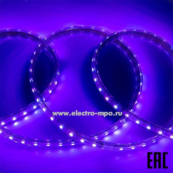 С09. Лента светодиодная 505215 GLS-5050-60-14.4-220-IP67-RGB 220В 14,4Вт/м 60LED/м цветная (General)
