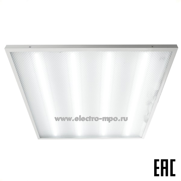 С20. Светильник 51161 AL2119 36Вт 3100Лм 4000К светодиод встраиваемый 595х595 с БАП призма IP40 (Feron)