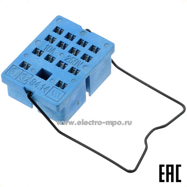 А9445. Розетка 9414SMA для промежуточного реле серии 55.32, 55.34 (Finder)