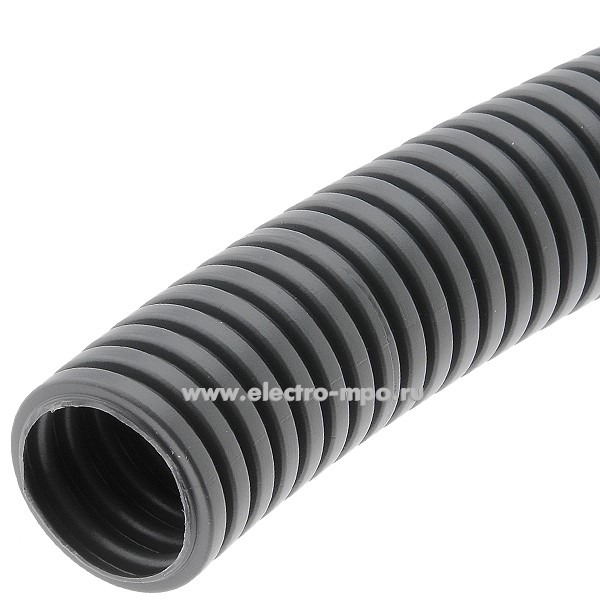 Т0512. Труба PA602329F0 гофрированная DN23 (Dвнут.22,6мм Dвнеш.28,5мм) ПА 6, темно-серая без зонда (ДКС)