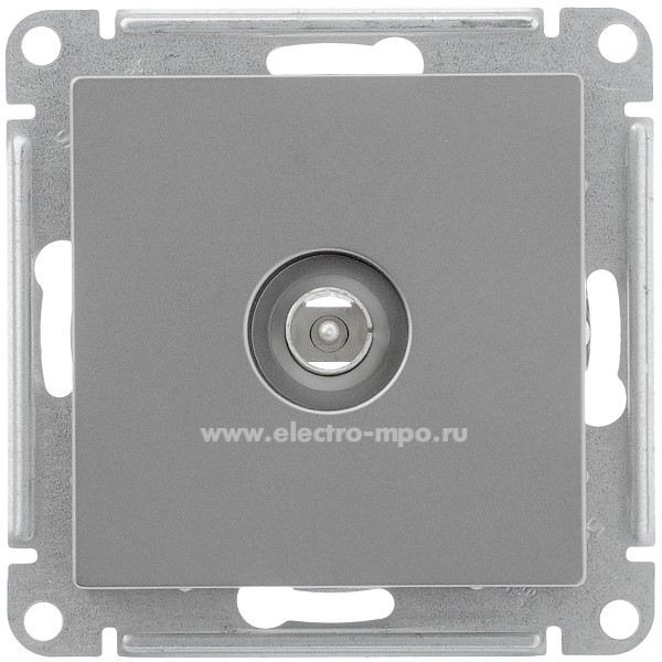 Ю4786. Механизм AtlasDesign ATN000993 TV розетки тип "звезда" с/п сталь (Systeme Electric)