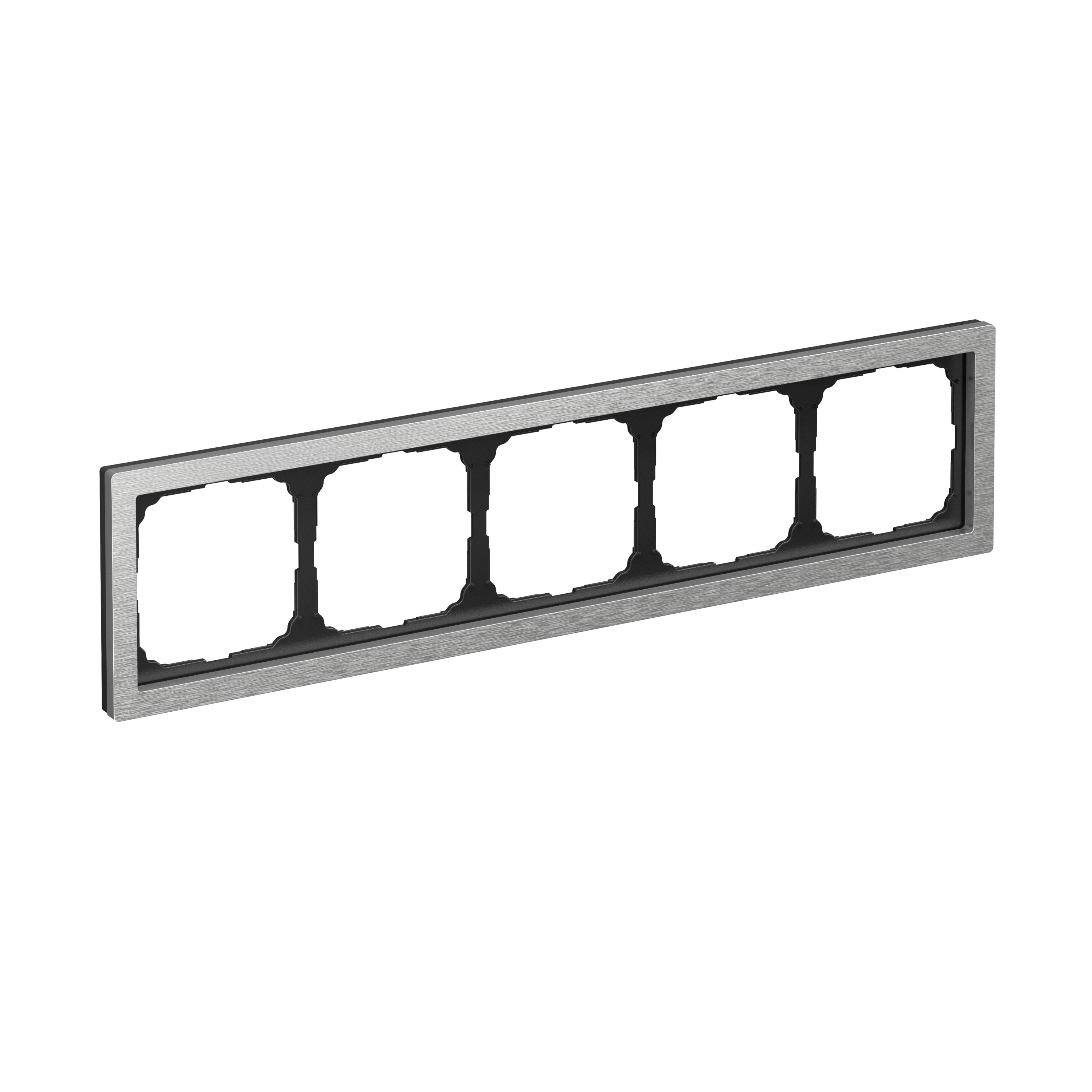 Р35. Рамка-5 ArtGallery Pure GAL312105 универсальная металл алюминий (Systeme Electric)