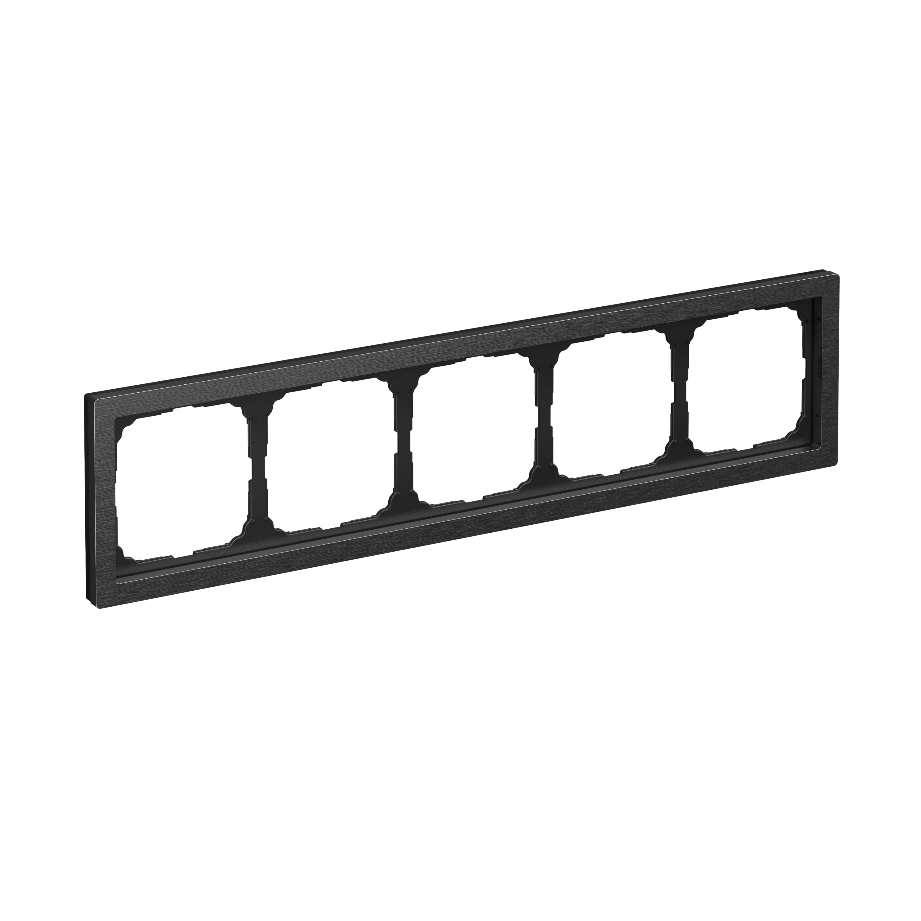 Р35. Рамка-5 ArtGallery Pure GAL312305 универсальная металл оникс (Systeme Electric)