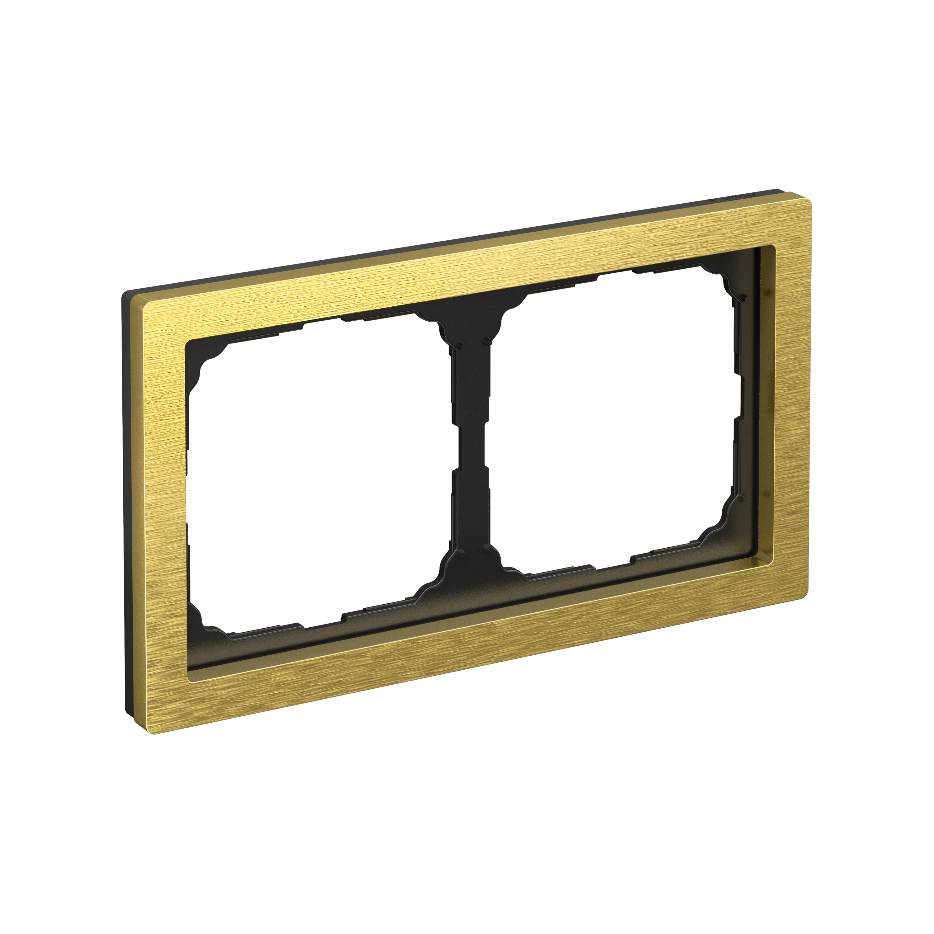 Р35. Рамка-2 ArtGallery Pure GAL312402 универсальная металл золото (Systeme Electric)