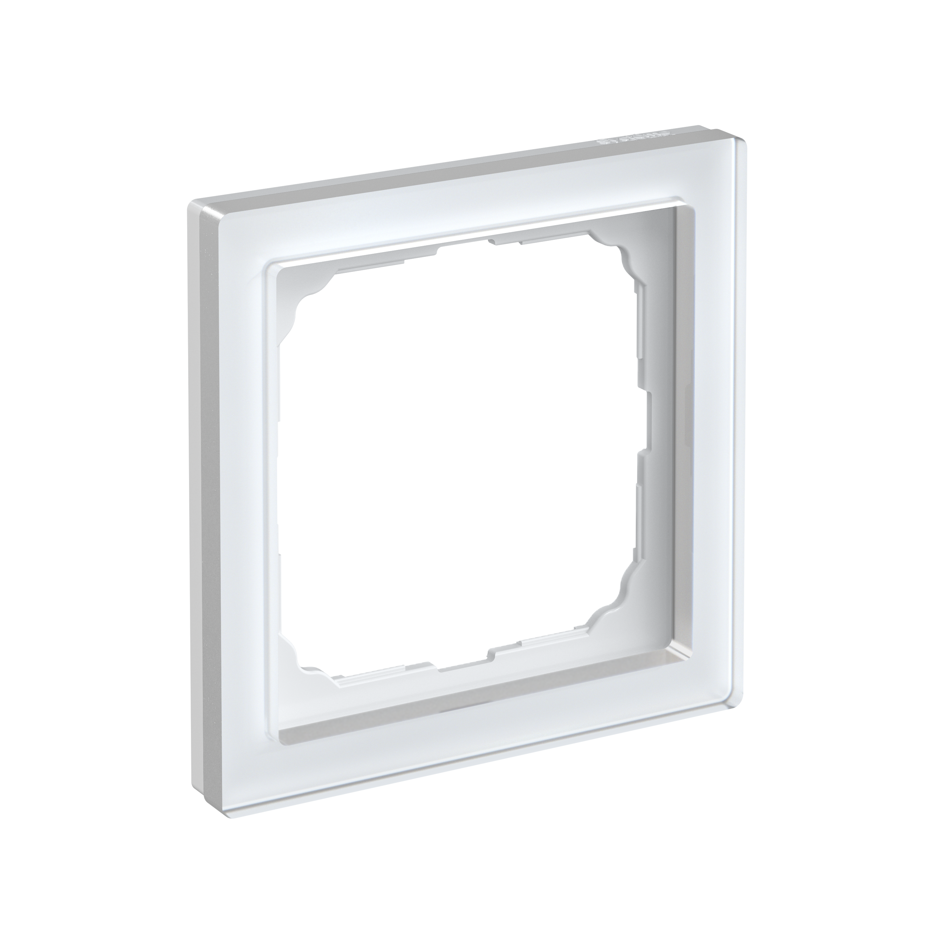 Р35. Рамка-1 ArtGallery Pure GAL320101 органическое стекло белый (Systeme Electric)