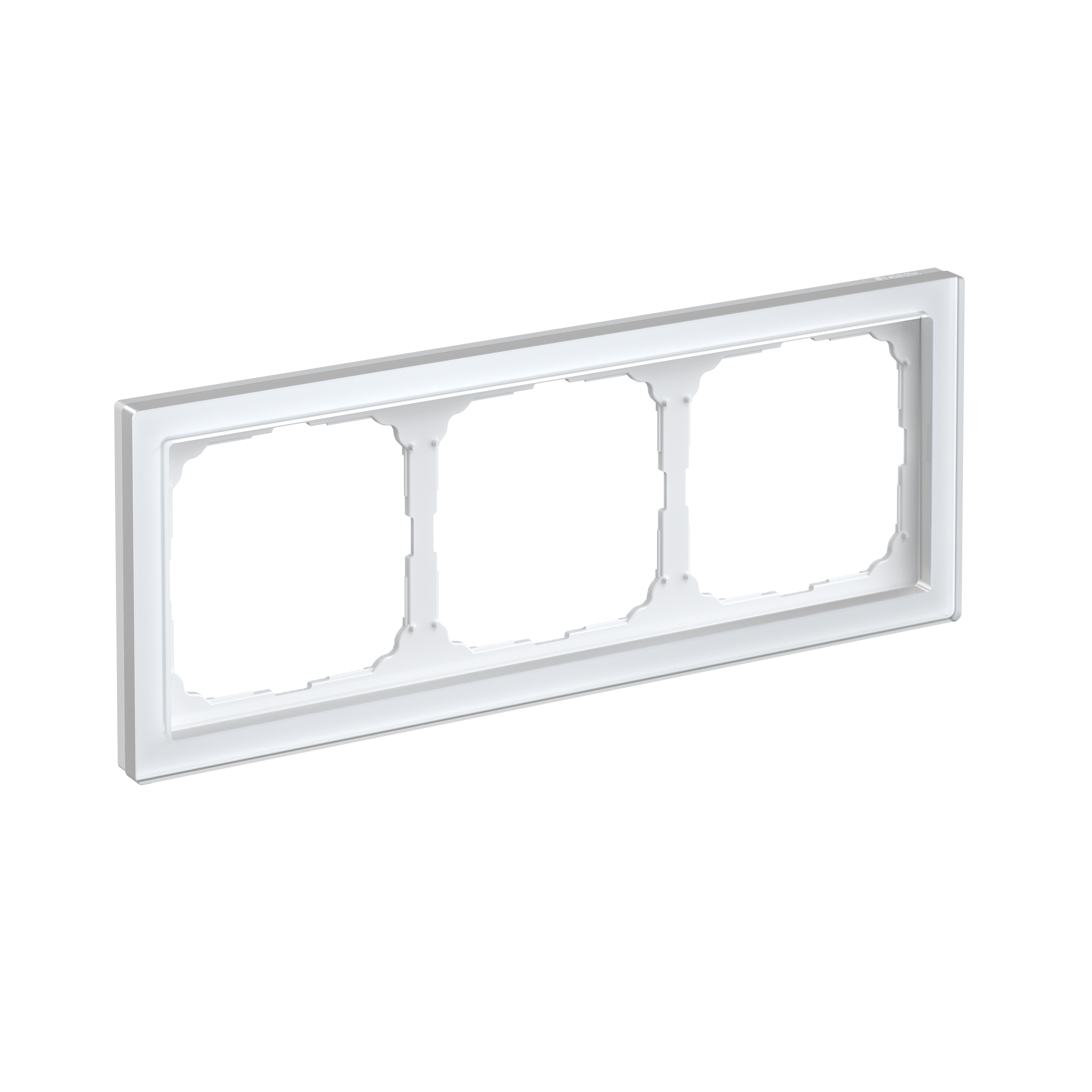 Р35. Рамка-3 ArtGallery Pure GAL320103 универсальная органическое стекло белый (Systeme Electric)