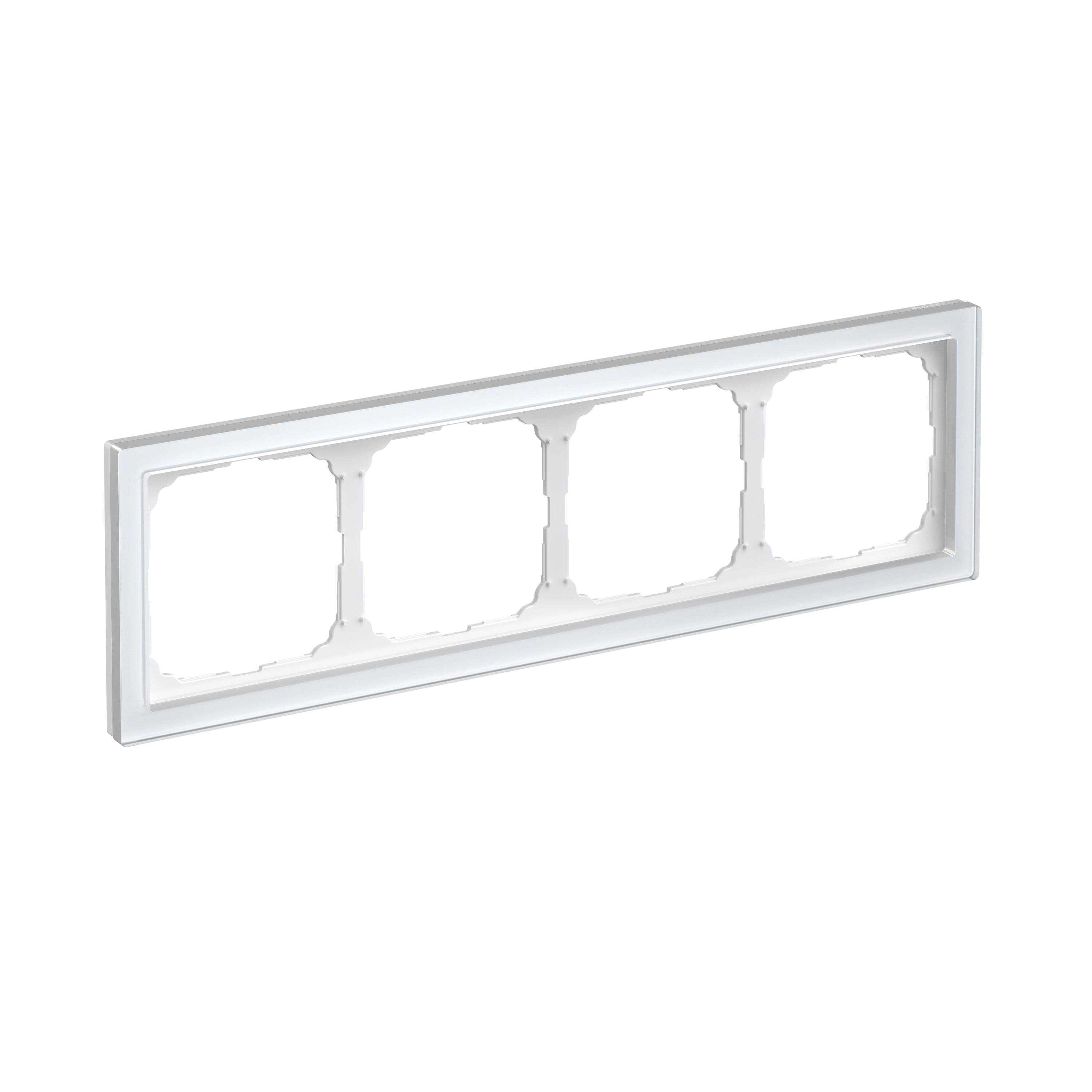 Р35. Рамка-4 ArtGallery Pure GAL320104 универсальная органическое стекло белый (Systeme Electric)