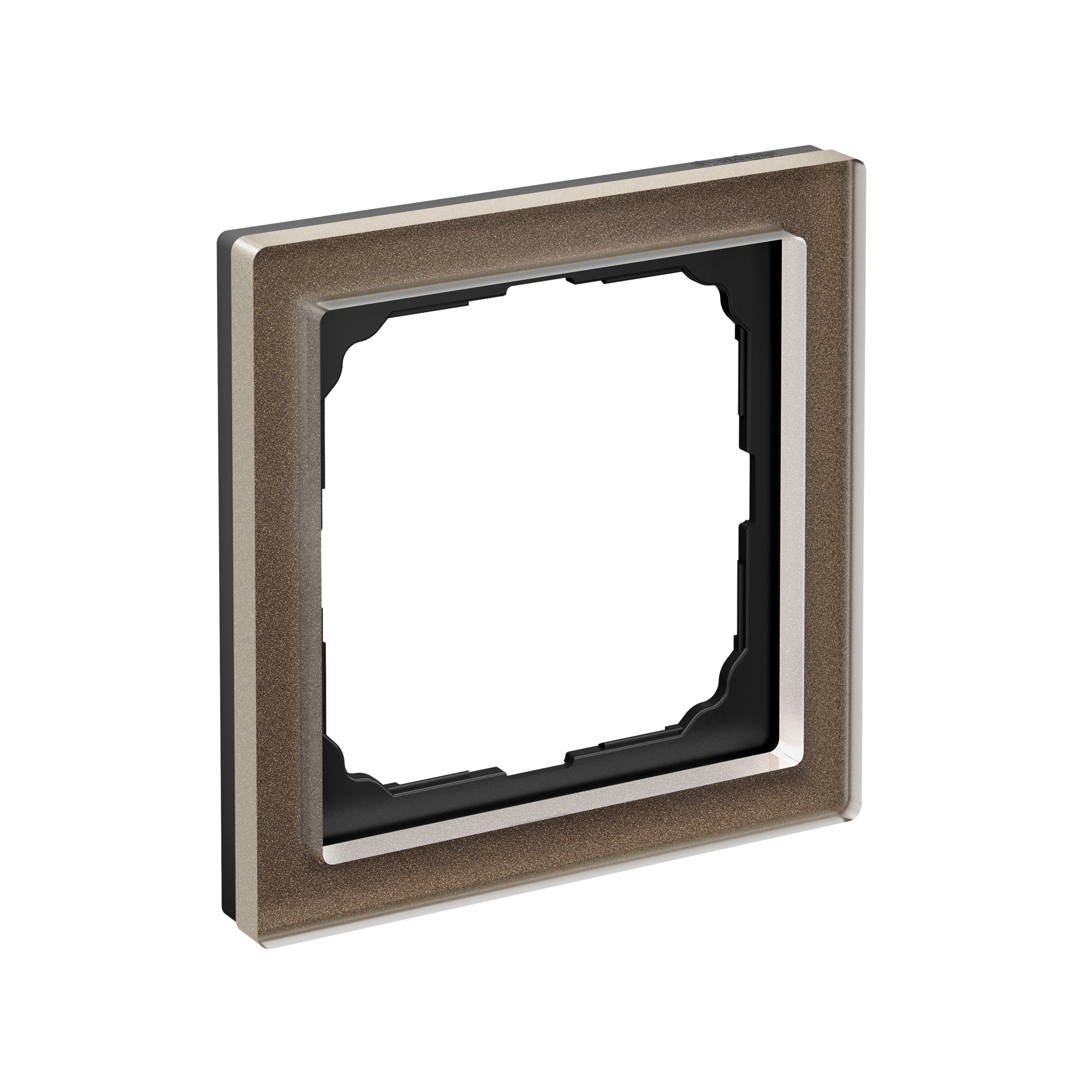 Р35. Рамка-1 ArtGallery Pure GAL320601 органическое стекло мокко (Systeme Electric)