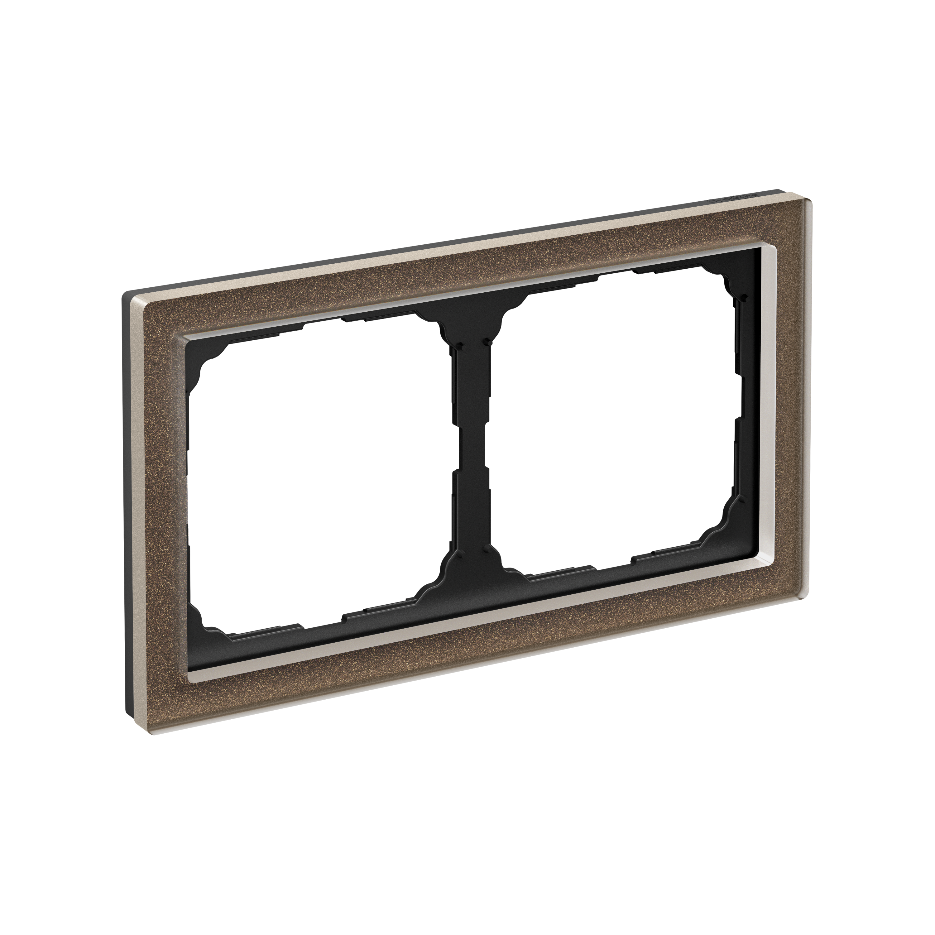Р35. Рамка-2 ArtGallery Pure GAL320602 универсальная органическое стекло мокко (Systeme Electric)