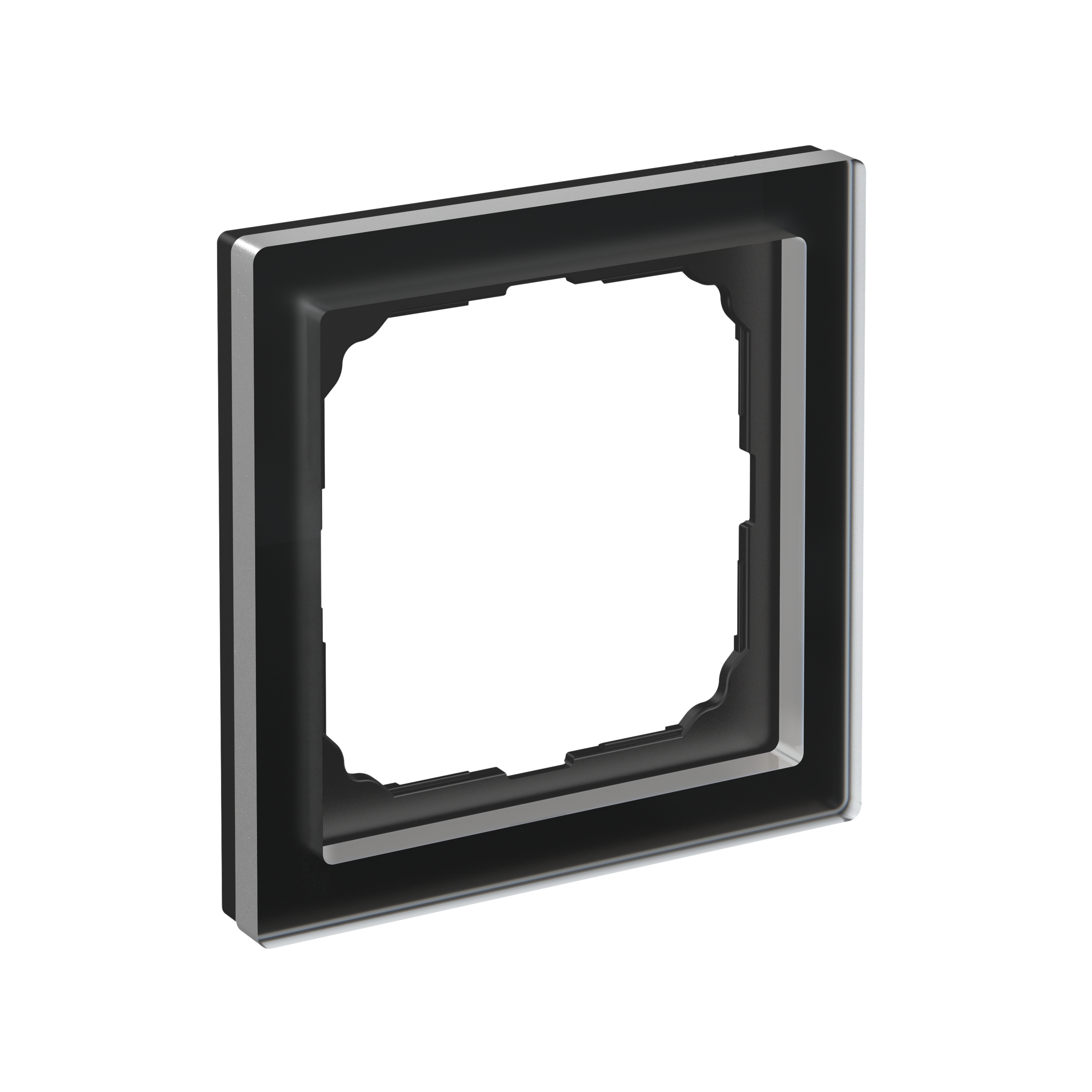 Р35. Рамка-1 ArtGallery Pure GAL321001 органическое стекло черный (Systeme Electric)