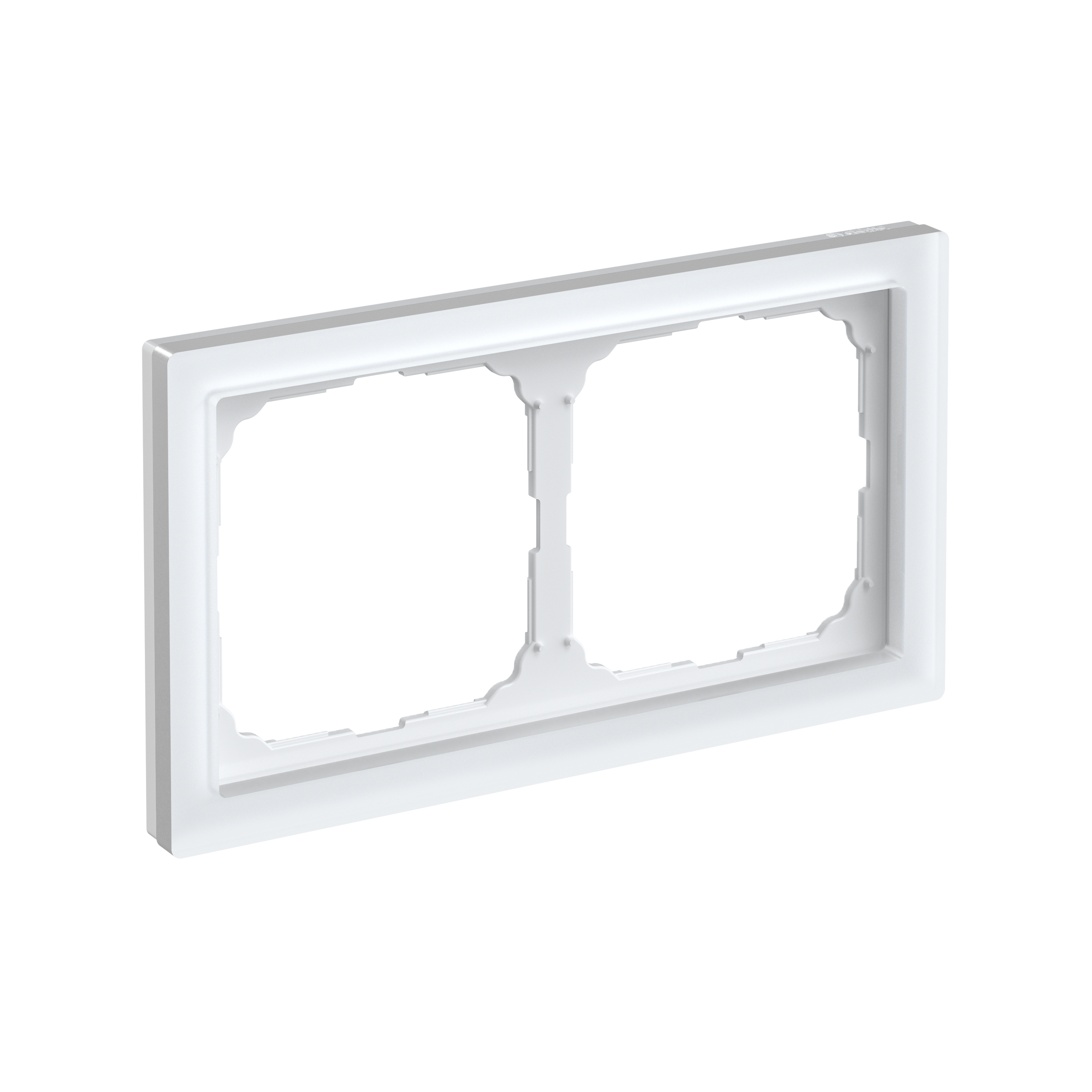 Р35. Рамка-2 ArtGallery Pure GAL330102 универсальная органическое стекло матовый белый (Systeme Electric