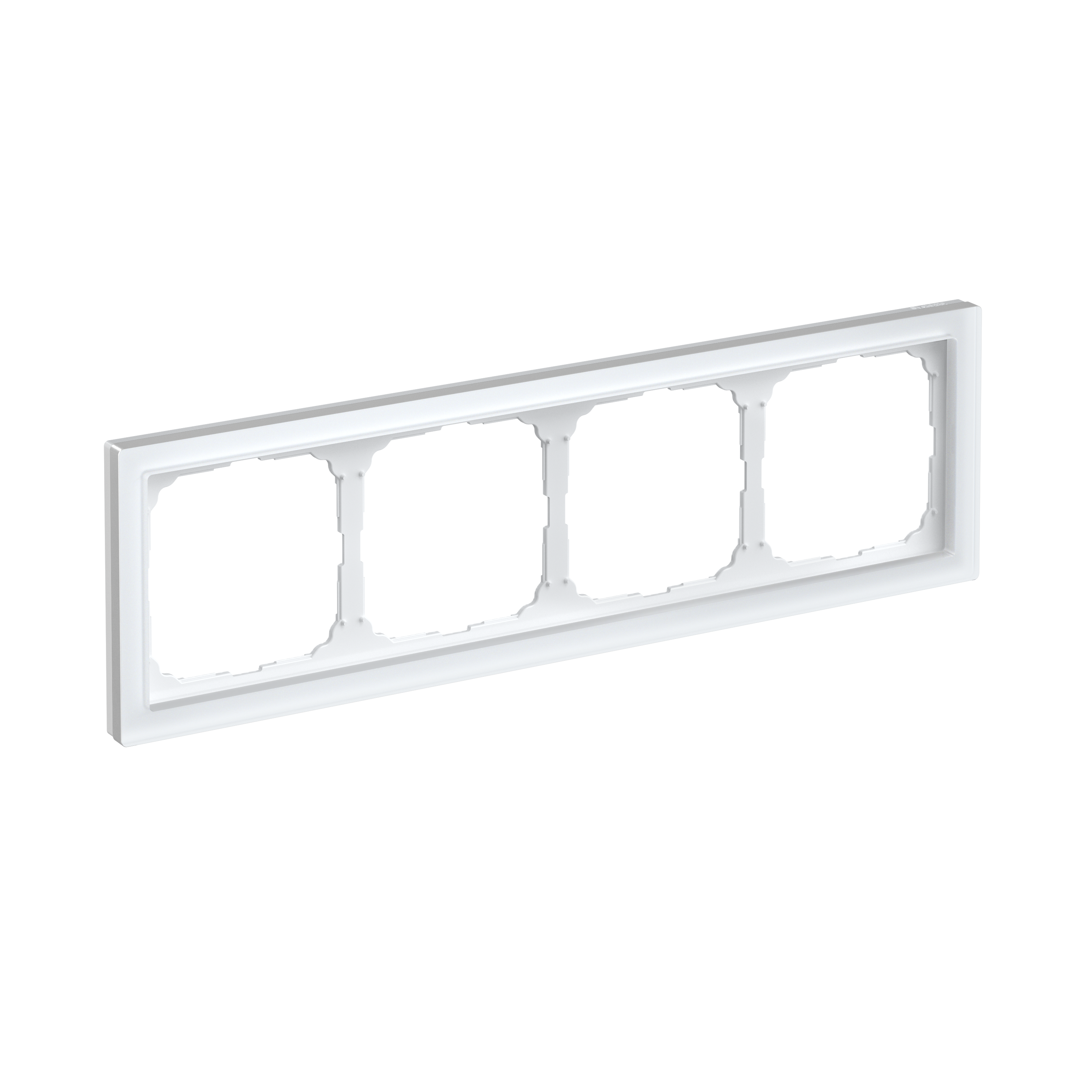 Р35. Рамка-4 ArtGallery Pure GAL330104 универсальная органическое стекло матовый белый (Systeme Electric