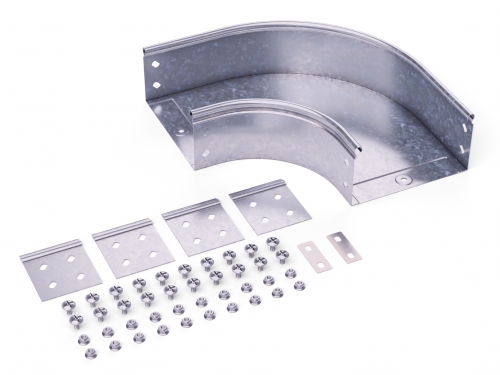 М97. Угол 36024KHDZ CPO 90 горизонтальный 90° 200х80 в комплекте с крепежными элементами и  (ДКС)