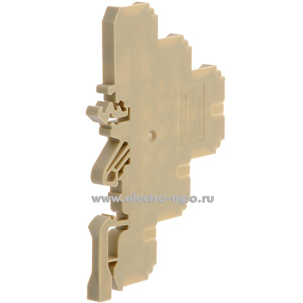 Клемма IKD2,5BG винт. арт.1261.2 трехуровневая бежевая 2,5мм2 24А 250В ...