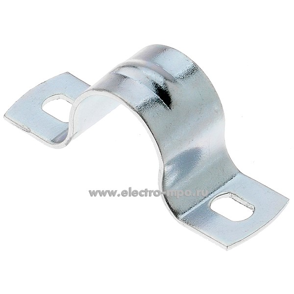 Г66. Скоба С21416 металлическая оцинкованная 16мм, 2 лапки (Рувинил)