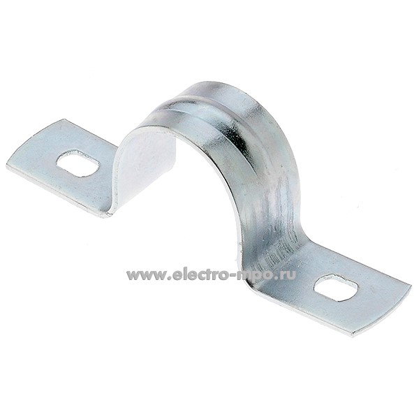 Г66. Скоба С21422 металлическая оцинкованная 22мм, 2 лапки (Рувинил)