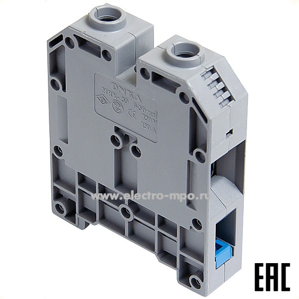 Б9325. Клемма MRK 50 винтовая 1010092 серая 50мм2 150А 750В ширина 18мм (ONKA Турция)