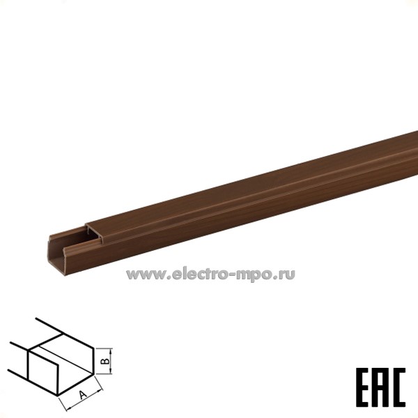 Д70. Кабель-канал Б0031152 KK-O-12-12 1 канальный 12х12х2000мм дуб IP40 (ЭРА Россия)