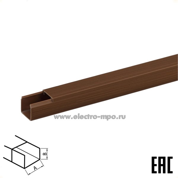 Д70. Кабель-канал Б0031155 KK-O-16-16 1 канальный 16х16х2000мм дуб IP40 (ЭРА Россия)