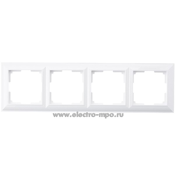 35141. Ю5141 Рамка-4 Fiore W0042201 a051035 универсальная белая (Werkel)