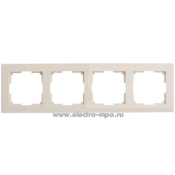35184. Ю5184 Рамка-4 Stark W0041803 a050916 универсальная слоновая кость (Werkel)