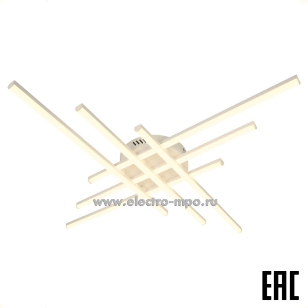 С19. Светильник Б0069760 CLL-1-109-RC Модерн Nora 109Вт 3К-6,6K потолочный с пультом белый IP20 (ЭРА)